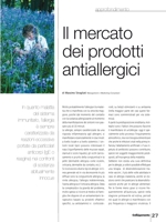 Il mercato dei prodotti antiallergici